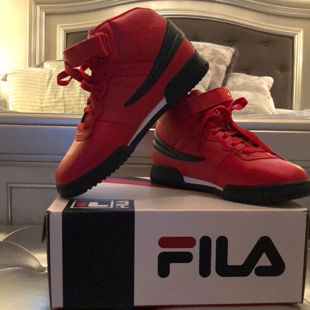 Red Fila’s gently worn women’s size 7.
